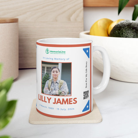 Personalized Memorial Veteran Ceramic Mug