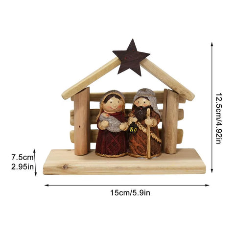 Nativity Scene Figurine Holy Family Statue Christ Jesus Catholic Figurine Religious Figurine Christmas Gift Home Decor Ornament