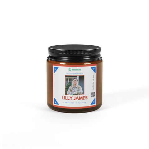 Personalized Soy Scented Memorial Candle