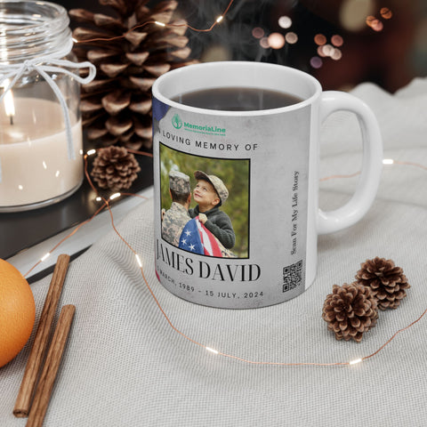 Personalized Memorial Veteran Ceramic Mug