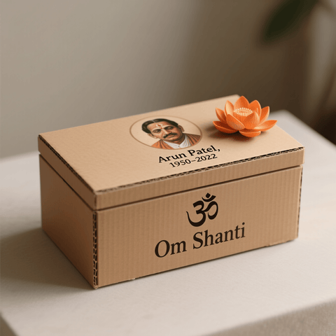 Eco - Friendly Hindu Memorial Casket - Memorialine