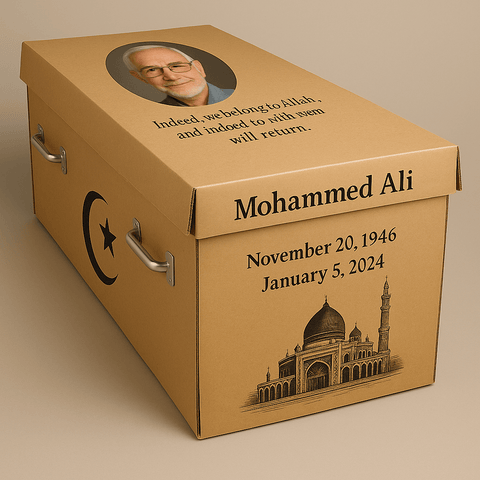 Eco - Friendly Hindu Memorial Casket - Memorialine