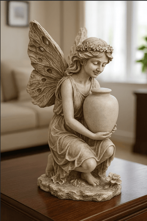 Elegant Fairy Statue - Personalized Garden Decor - Memorialine