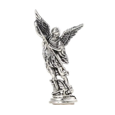 Exquisite Saint Michael the Archangel Figurine - Defeating Satan Guardian Statue for Home - Memorialine