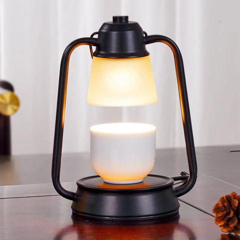 Christmas Deals!  Candle Warmer Lamp Dimmable Timer: Electric Metal Top down Light Heat Melting Wax Candles Vintage Fits Large Small Jar Scented Candel Warming Lantern Black