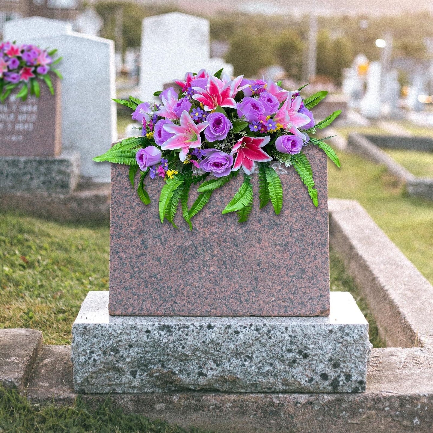 Cemetery Saddles for Headstones,Art