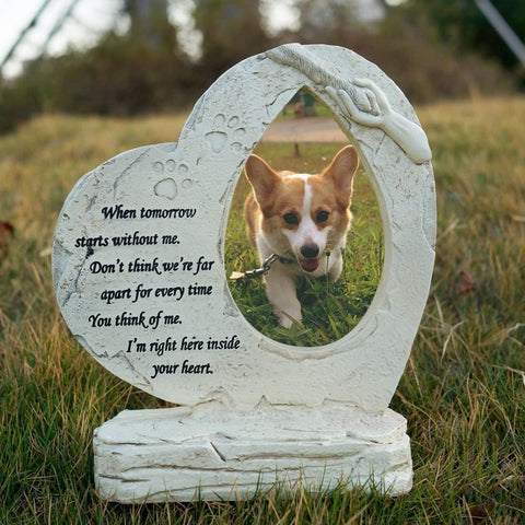 Heart - Shaped Pet Memorial Stone - Memorialine