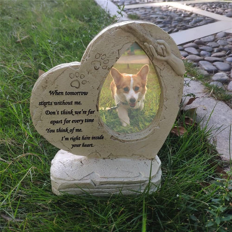 Heart - Shaped Pet Memorial Stone - Memorialine