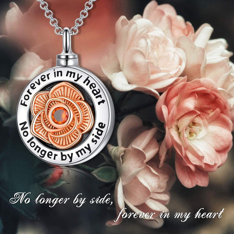 Heart Urn Necklace for Ashes 925 Sterling Silver, - Memorialine