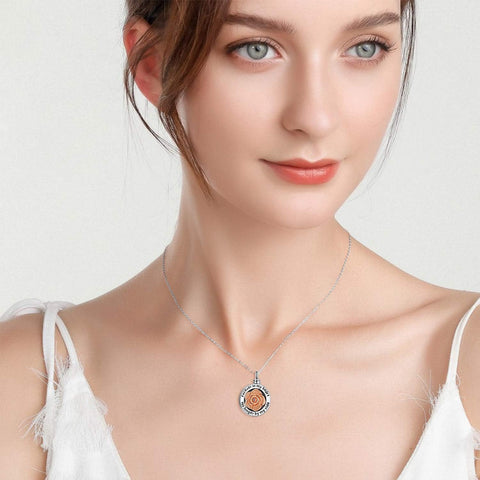 Heart Urn Necklace for Ashes 925 Sterling Silver, - Memorialine