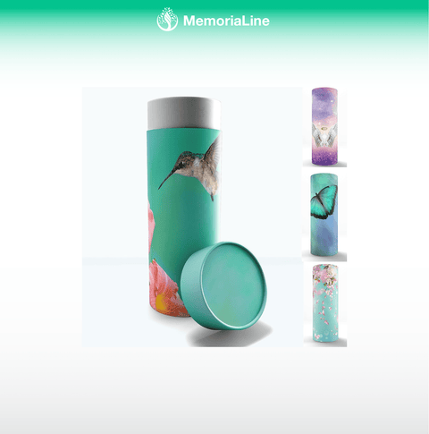 Hummingbird Biodegradable Scattering Urn for Human Ashes - Memorialine