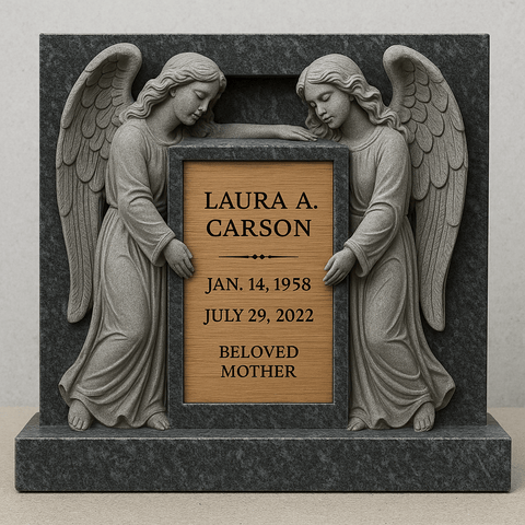 Luxury Granite & Acrylic Memorial Headstones – Custom Designs for Singles, Couples & Families - Memorialine