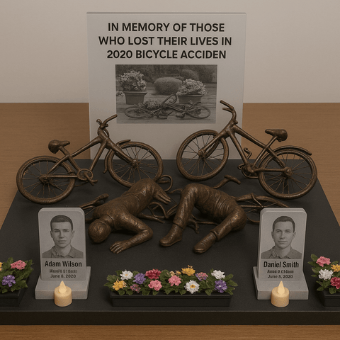 Luxury Granite & Acrylic Memorial Headstones – Custom Designs for Singles, Couples & Families - Memorialine