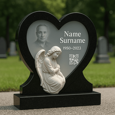 Luxury Granite & Acrylic Memorial Headstones – Custom Designs for Singles, Couples & Families - Memorialine
