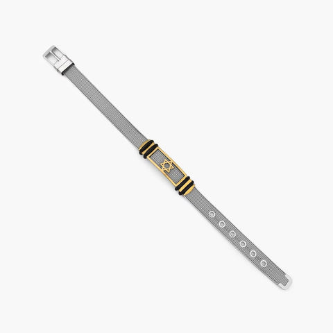 New Simple Metal Six - Pointed Star Men'S Stainless Steel Bracelet Adjustable Men'S Adjustable Length Fashion Bracelet Wholesale - Memorialine