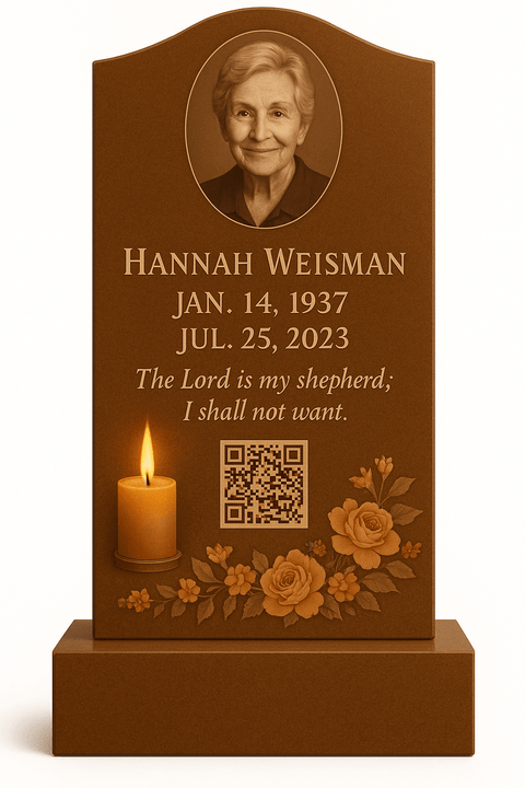 Personalized Acrylic Memorial Headstone - Memorialine