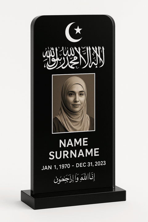 Personalized Acrylic Memorial Headstone - Memorialine