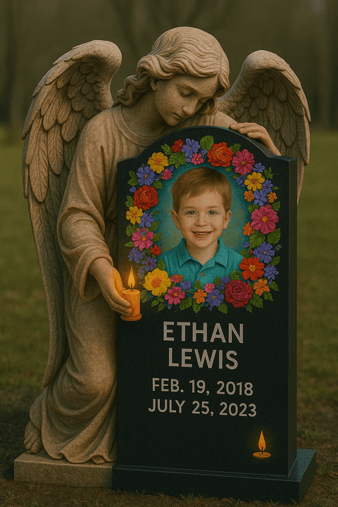 Personalized Memorial Statue – Up to 1 Meter Height (Universal Edition) - Memorialine