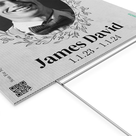 Personalized Memorial Yard Sign - Memorialine
