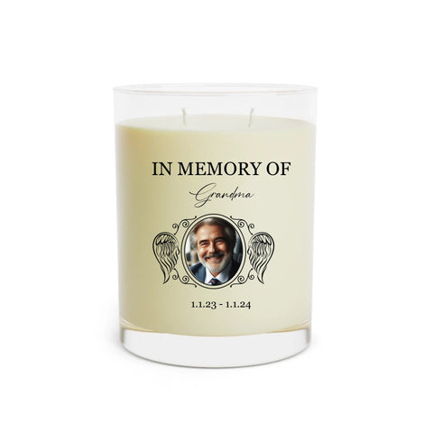 Personalized Scented Soy Memorial Candle - Memorialine