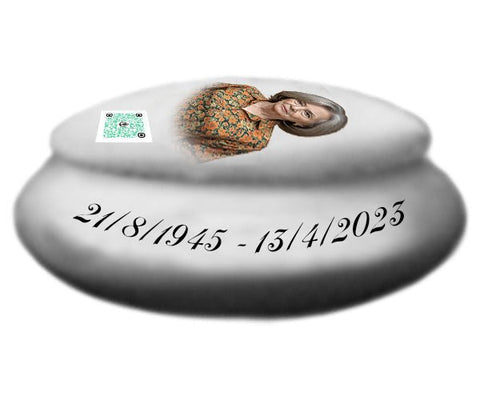 Porcelain Ashes Urn – Personalized Italian Memorial Tribute - Memorialine