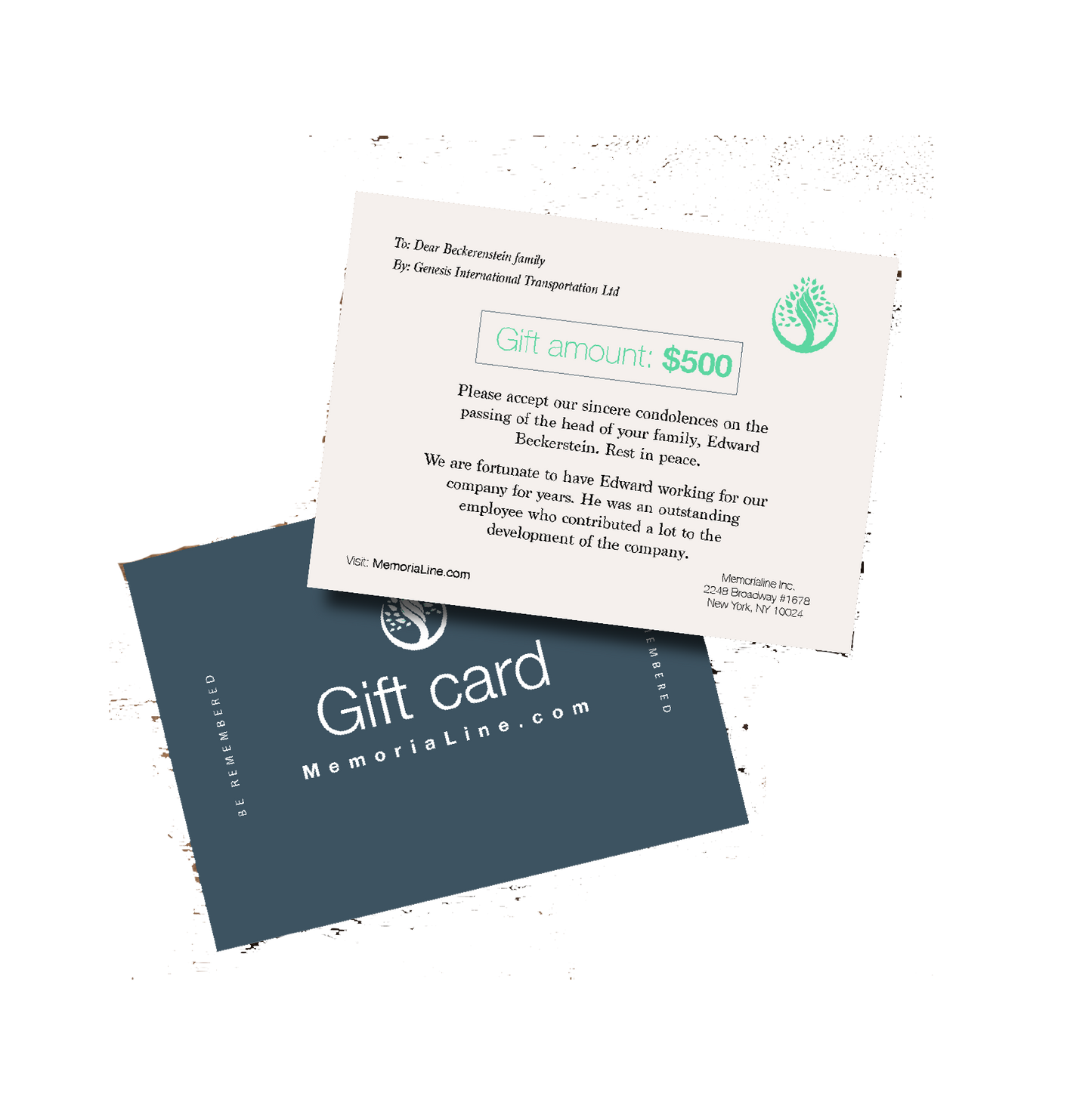 Memorialine Gift Card