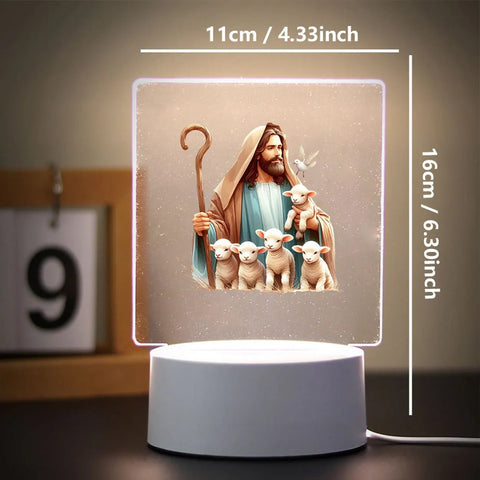 Religion 3D Night Light for Home Room Decoration Nightlight Usb Atmosphere Table Lamp - Memorialine