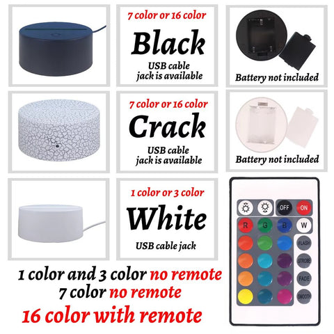 Religion 3D Night Light for Home Room Decoration Nightlight Usb Atmosphere Table Lamp - Memorialine