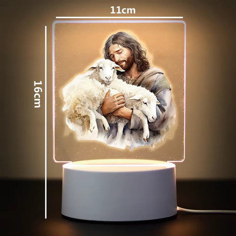 Religion 3D Night Light for Home Room Decoration Nightlight Usb Atmosphere Table Lamp - Memorialine
