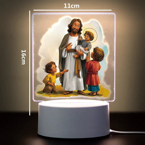 Religion 3D Night Light for Home Room Decoration Nightlight Usb Atmosphere Table Lamp - Memorialine