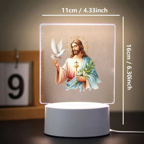 Religion 3D Night Light for Home Room Decoration Nightlight Usb Atmosphere Table Lamp - Memorialine