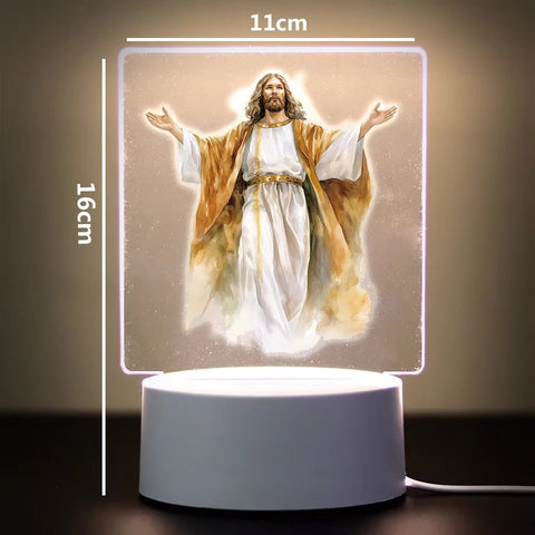 Religion 3D Night Light for Home Room Decoration Nightlight Usb Atmosphere Table Lamp - Memorialine