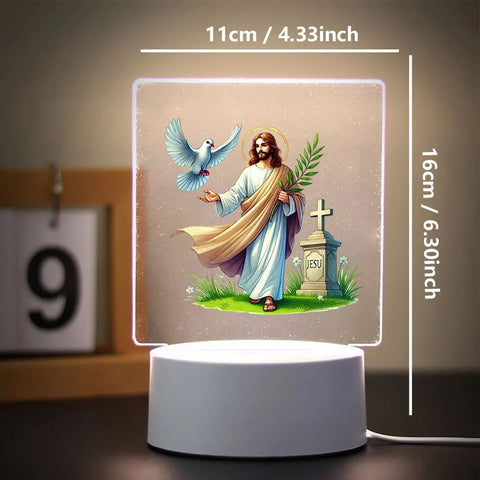 Religion 3D Night Light for Home Room Decoration Nightlight Usb Atmosphere Table Lamp - Memorialine