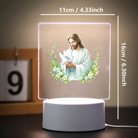Religion 3D Night Light for Home Room Decoration Nightlight Usb Atmosphere Table Lamp - Memorialine