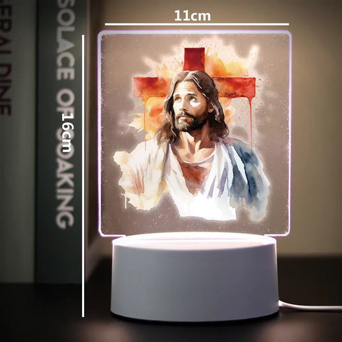 Religion 3D Night Light for Home Room Decoration Nightlight Usb Atmosphere Table Lamp - Memorialine