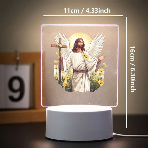 Religion 3D Night Light for Home Room Decoration Nightlight Usb Atmosphere Table Lamp - Memorialine