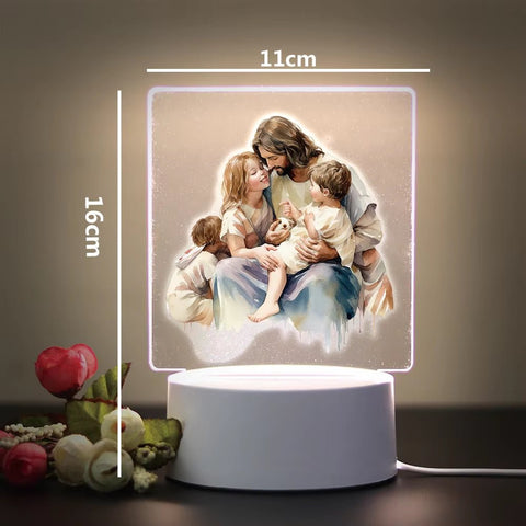 Religion 3D Night Light for Home Room Decoration Nightlight Usb Atmosphere Table Lamp - Memorialine