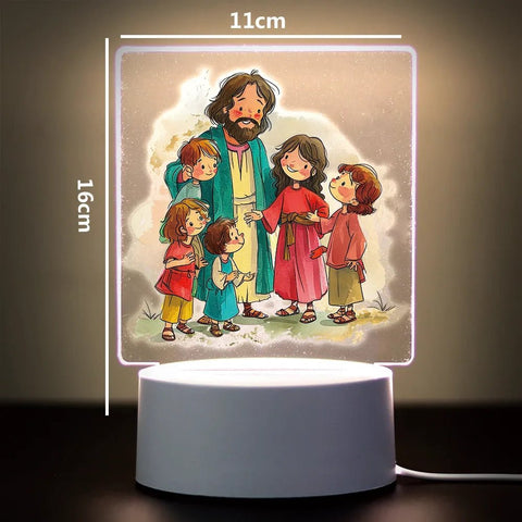Religion 3D Night Light for Home Room Decoration Nightlight Usb Atmosphere Table Lamp - Memorialine