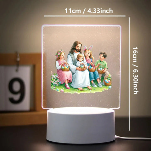 Religion 3D Night Light for Home Room Decoration Nightlight Usb Atmosphere Table Lamp - Memorialine
