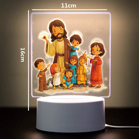 Religion 3D Night Light for Home Room Decoration Nightlight Usb Atmosphere Table Lamp - Memorialine