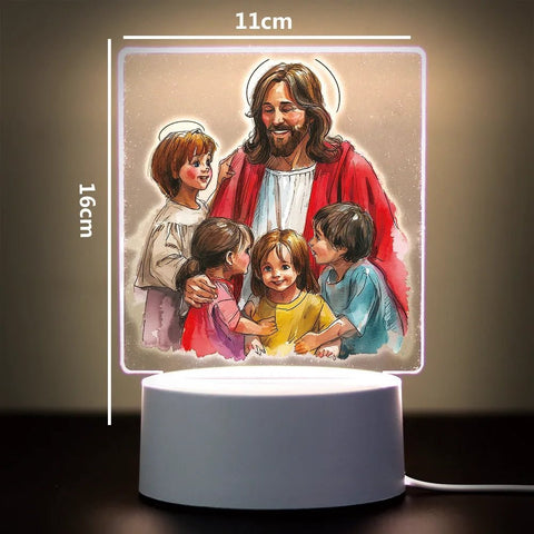 Religion 3D Night Light for Home Room Decoration Nightlight Usb Atmosphere Table Lamp - Memorialine