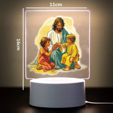 Religion 3D Night Light for Home Room Decoration Nightlight Usb Atmosphere Table Lamp - Memorialine