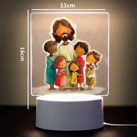 Religion 3D Night Light for Home Room Decoration Nightlight Usb Atmosphere Table Lamp - Memorialine
