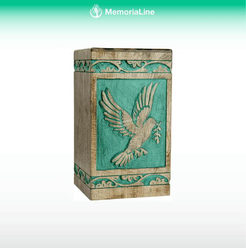 Rosewood Cremation Urn with Tree of Life – Adult, 250 Cu/In - Memorialine