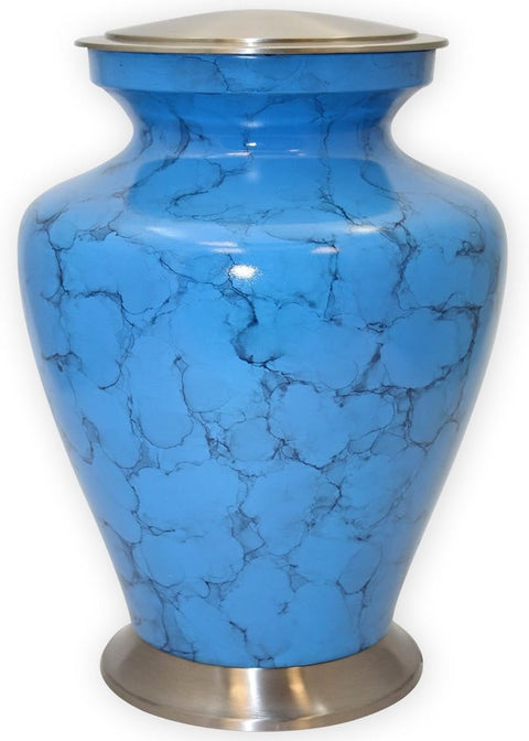 Serenity Blue Adult Cremation Urn (Large) - Memorialine
