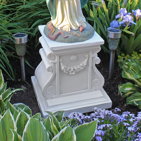 Statuary Garden Base Riser, Medium, Classic Plinth - Memorialine