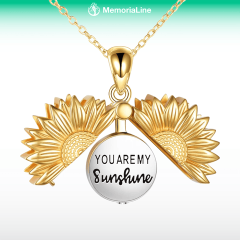 Sunflower Memorial Urn Necklace - Memorialine
